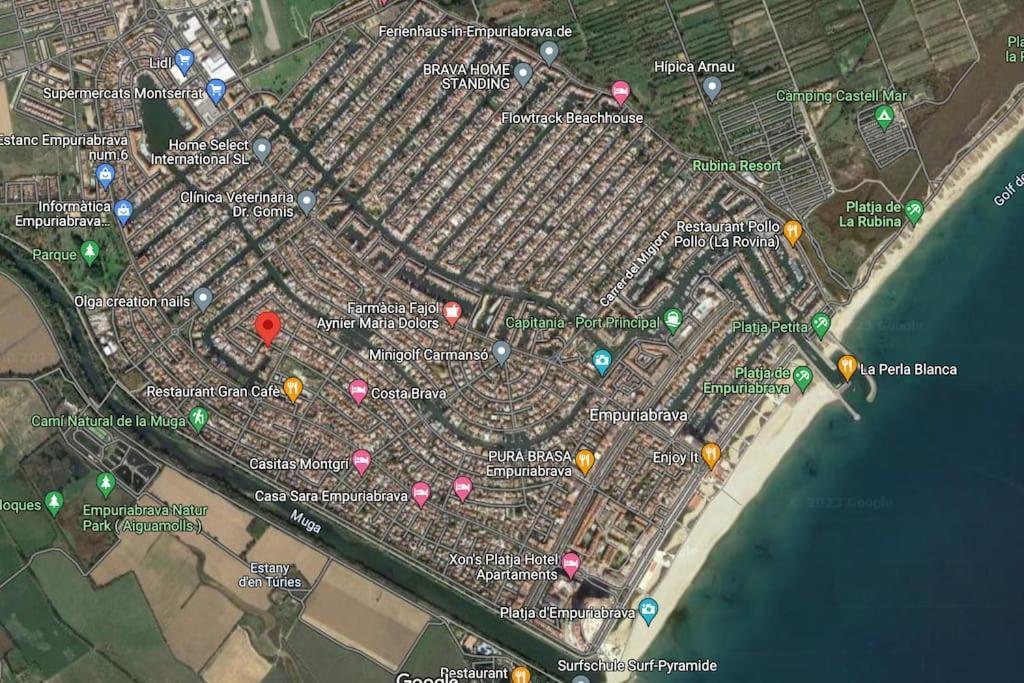 Lindo Apartamento Con Vistas Al Puerto Mistral Empuriabrava Eksteriør billede